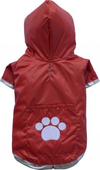 DoggyDolly BigDog BD012 Regenmantel für große Hunde rot - S