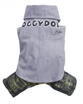 DoggyDolly C195 Hundekombi Jeans & Hemd - XS