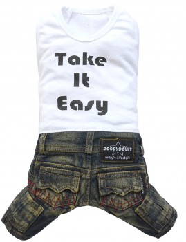 DoggyDolly C225 Hundekombi Jeans "Take it easy"