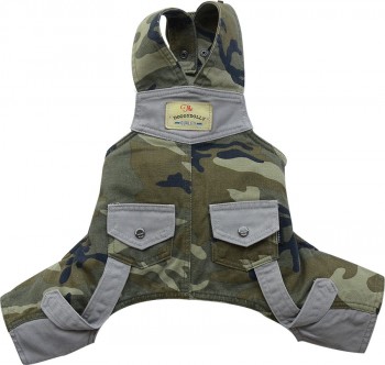 DoggyDolly C290 Latzhose für Hunde camouflage - M