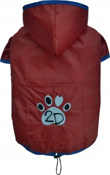 DoggyDolly DR054 Regenmantel für Hunde rot - XXL