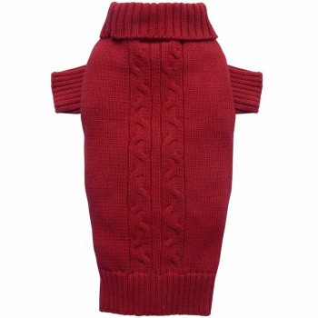 DoggyDolly W272 Strickpullover für Hunde rot - S