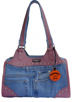 DoggyDolly PC036 Hundetragetasche Jeans-rosa