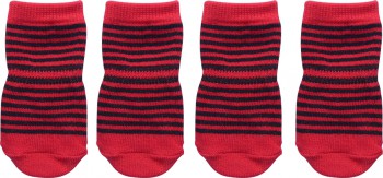 DoggyDolly SO003 Hundesocken rot-schwarz - S