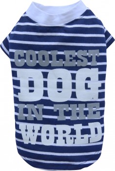 DoggyDolly T280 Hundeshirt gestreift blau - XXL