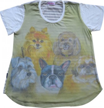 DoggyDolly T-Shirt für´s Frauchen Tiermotiv HUNDE