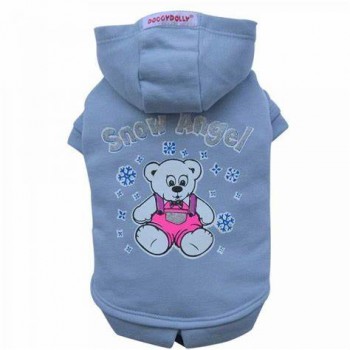 DoggyDolly W226 Kapuzen Pullover für Hunde SNOW ANGEL blau - XXL