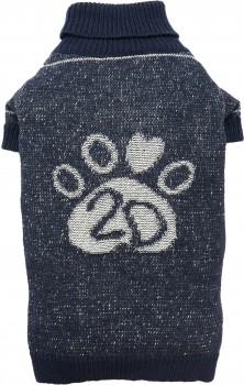 DoggyDolly W353 Strickpullover für Hunde Jeans-Look