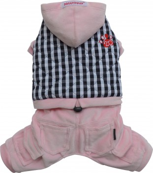 DoggyDolly W366 Outdoor Jogginganzug für Hunde rosa - XXS