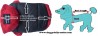 DoggyDolly BIG DOG BD485 Parkapullover für große Hunde schwarz-rot - XXL