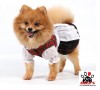 Vorführmodell - DoggyDolly Hunde-Dirndl schwarz-rot DL005