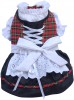 DoggyDolly DL005 Dirndl für Hunde rot-schwarz - L