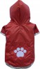 DoggyDolly DR003 Regenmantel für Hunde rot - XS