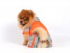 DoggyDolly DR041 Regenanzug für Hunde orange-silber - XL