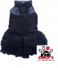 Vorführmodell - DoggyDolly MOPS&CO Hunde Abendkleid schwarz FP-F027 - M