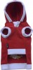 DoggyDolly ST003 Hundepullover Weihnachten Fleece rot-weiß -XL- Brust 51-53 cm Rücken 33-35 cm