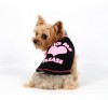 DoggyDolly T235 Hundeshirt "HUG ME" schwarz-pink - M