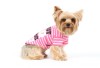 DoggyDolly T281 Hundeshirt gestreift rosa - M