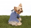 DoggyDolly T295 Polo Hundeshirt gestreift blau - XXL