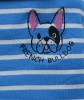 DoggyDolly T499 Polo Hundeshirt French Bulldog gestreift - M