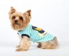 DoggyDolly T530 Hundeshirt "Air Force" türkis-weiß - XS