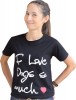 DoggyDolly Partnerlook Shirt für´s Frauchen schwarz - L