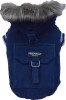 DoggyDolly W023 Hundejacke Cord blau -XL- Brust 51-53 cm Rücken 33-35 cm