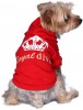 DoggyDolly W031 Kapuzen Pullover für Hunde rot