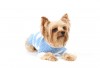 DoggyDolly W050 Strickpullover für Hunde blau-weiß -XXL- Brust 56-58 cm Rücken 36-38 cm