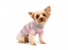 DoggyDolly W051 Strickpullover für Hunde rosa-grau