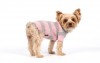 DoggyDolly W051 Strickpullover für Hunde rosa-grau - L