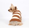 DoggyDolly W052 Strickpullover für Hunde braun-creme