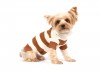 DoggyDolly W052 Strickpullover für Hunde braun-creme