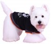 DoggyDolly W112 Kapuzen Pullover für Hunde schwarz-silber - S