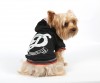 DoggyDolly W112 Kapuzen Pullover für Hunde schwarz-silber - S