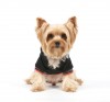 DoggyDolly W112 Kapuzen Pullover für Hunde schwarz-silber - S