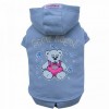 DoggyDolly W226 Kapuzen Pullover für Hunde SNOW ANGEL blau - XXL