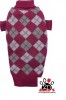 DoggyDolly W273 Strickpullover kariert rot