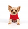 DoggyDolly W273 Strickpullover kariert rot -L- Brust 46-48 cm Rücken 31-33 cm