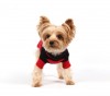 DoggyDolly W274 Strickpullover für Hunde schwarz-rot -XXL- Brust 56-58 cm Rücken 36-38 cm