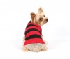 DoggyDolly W274 Strickpullover für Hunde schwarz-rot -XL- Brust 51-53 cm Rücken 33-35 cm