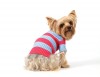 DoggyDolly W314 Strickpullover für Hunde pink-blau -S- Brust 36-38 cm Rücken 23-25 cm