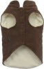 Doggydolly W349 Fleecemantel für Hunde braun -M- Brust 41-43 cm Rücken 28-30 cm