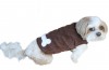 Doggydolly W349 Fleecemantel für Hunde braun -M- Brust 41-43 cm Rücken 28-30 cm