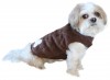 Doggydolly W349 Fleecemantel für Hunde braun -M- Brust 41-43 cm Rücken 28-30 cm
