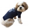 DoggyDolly W353 Strickpullover für Hunde Jeans-Look -S- Brust 36-38 cm Rücken 23-25 cm