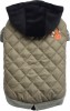 Doggydolly W368 Hundemantel "Caviar" beige-schwarz - XXL