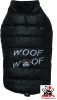 Vorführmodell - DoggyDolly Hundemantel WOOFWOOF schwarz W381 - S