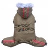 DoggyDolly W407 3-in-1 Schneeoverall für Hunde cappuccino -XS- Brust 31-33 cm Rücken 18-20 cm