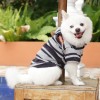 DoggyDolly W416 Kapuzen Pullover für Hunde grau-schwarz gestreift